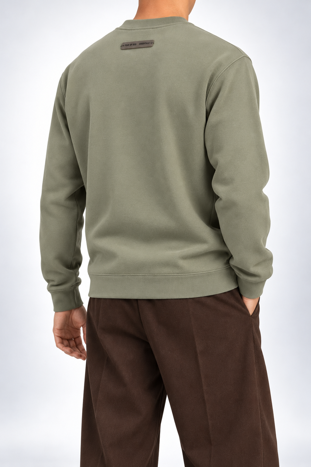 ESSENTIALS — Sage Tonal-Logo Sweatshirt — additional