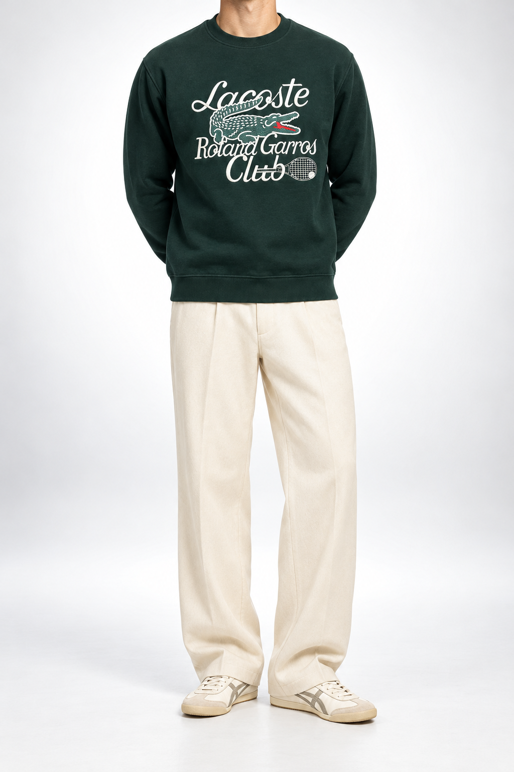 LCST — Dark-Green Roland Garros Club Sweatshirt — front