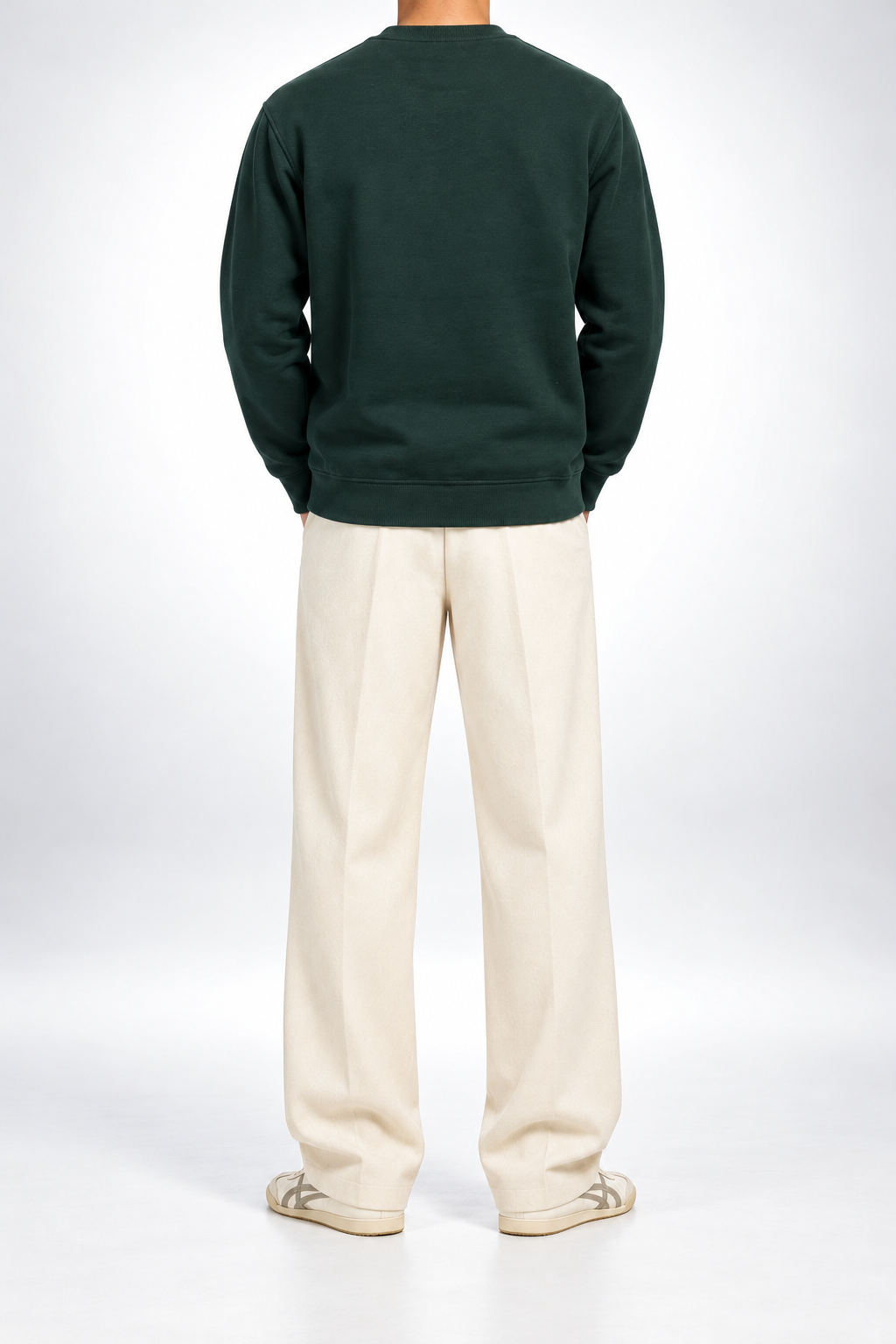 LCST — Dark-Green Roland Garros Club Sweatshirt — back