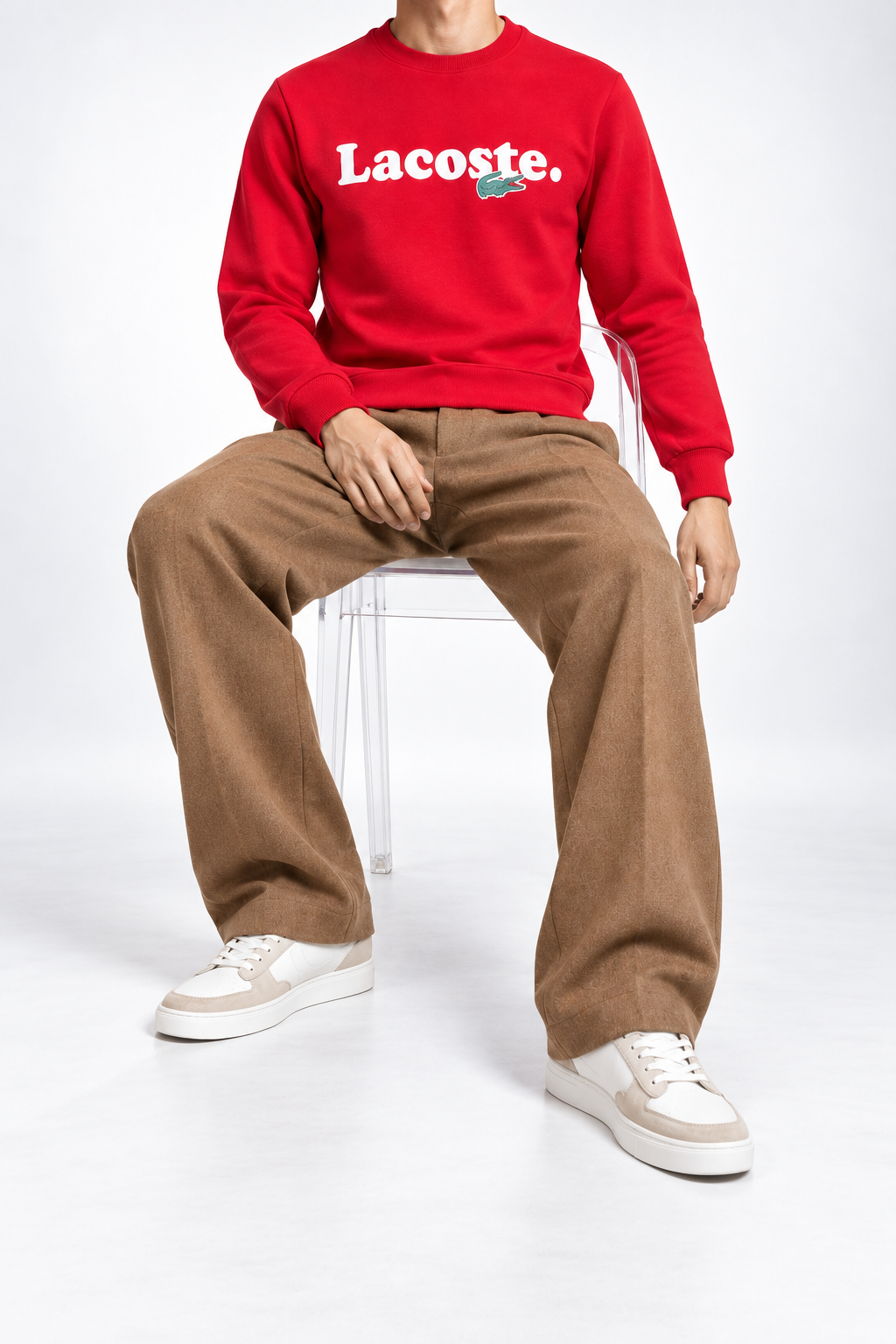 LCST — Red Logo Crew-Neck Sweatshirt — additional