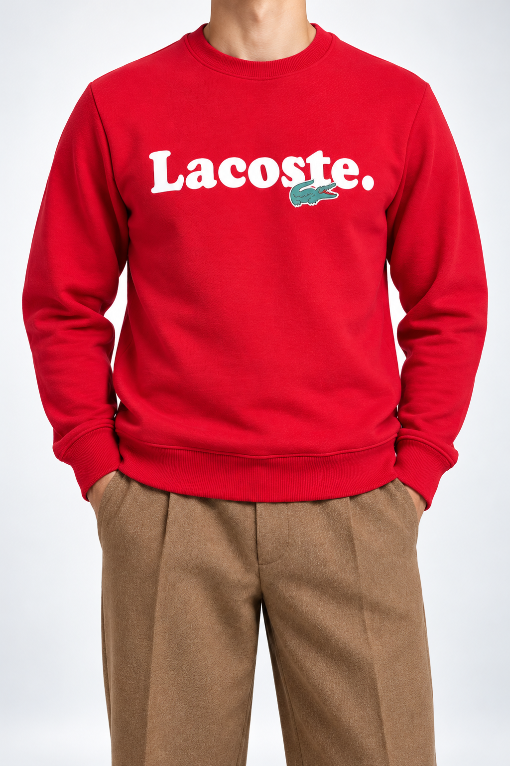 LCST — Red Logo Crew-Neck Sweatshirt — additional