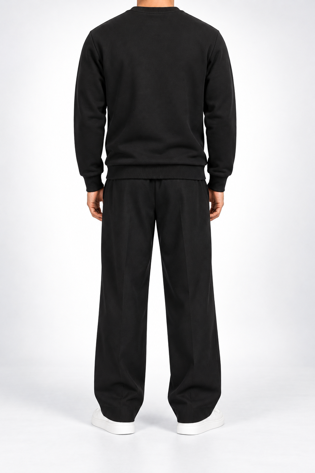 MNCLR — Black Camouflage-Logo Crew-Neck Sweatshirt — back