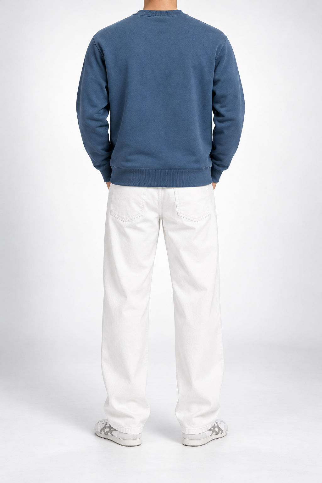 MNCLR — Steel-Blue Off-Road Suv Crew-Neck Sweatshirt — back