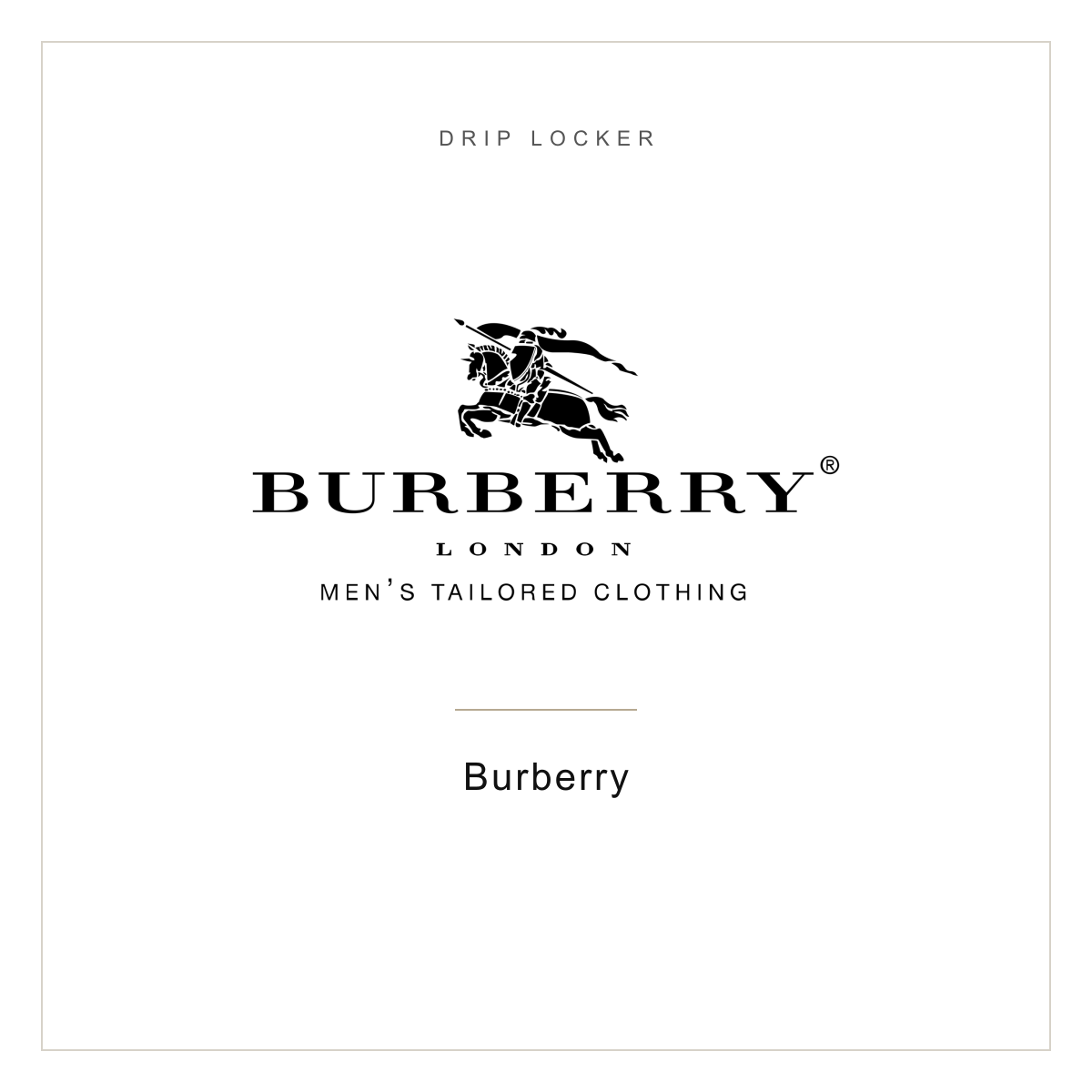 Burberry brand card
